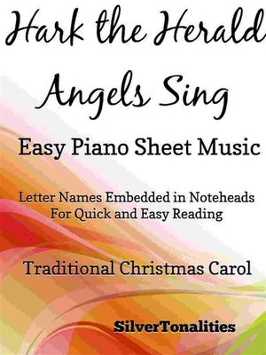 cover image of Hark the Herald Angels Sing Easy Piano Sheet Music